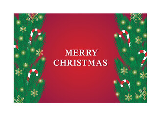 Poster - Christmas greeting card with gift