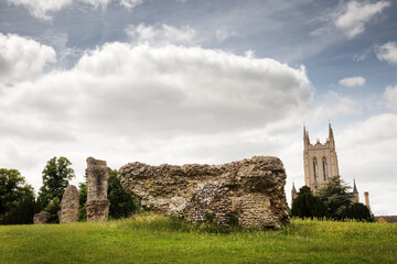 Wall Mural - building ruins in the park