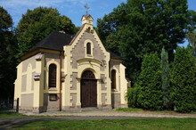 Chapel With Tomb Of Adolf Lamprecht, Built In 1900. Mikolow, Poland.
