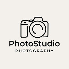 Line art Bold Camera, Photography Logo Design Inspiration