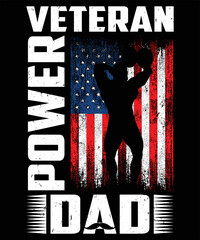 Wall Mural - Veteran American army soldier, us military Memorial Day vector t-shirt
