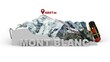 3d map of mont blanc for mountaineering
