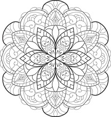 Mandalas for coloring book color pages.Anti-stress coloring book page for adults.
