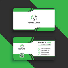 Wall Mural - Modern business card. Simple business card design. Creative and elegant business card design. Simple business card template.