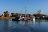 Fototapeta  - View of the Sienna Grobla marina in Gdansk