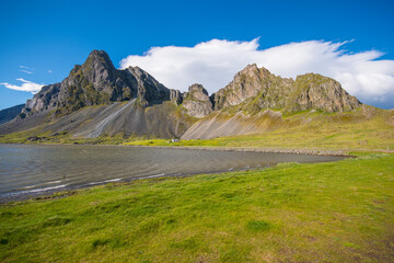 Wall Mural - Mountain Eystrahorn in east Iceland