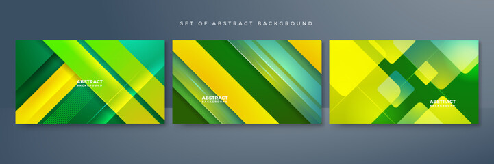 Modern green and yellow digital speed tech background. Abstract modern green lines background. Vector illustration green vector background, can be used for cover design, poster and advertising