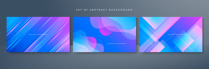 Stylish blue pink technology lights background. Abstract background with digital light. Technology futuristic dynamic motion. Movement pattern for banner or poster design background concept.