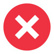red cross mark button transparent png