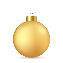 Wall Mural - Gold Christmas ball