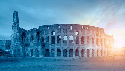 Wall Mural - Colosseum in Rome. Colosseum is the most landmark in Rome.