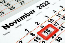 Deutscher Kalender Und Datum 16. November 2022  Buß- Und Bettag