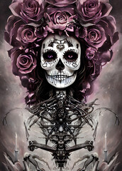 Goddess of Death Painting