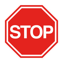 Red Stop Sign Isolated On Transparent Png