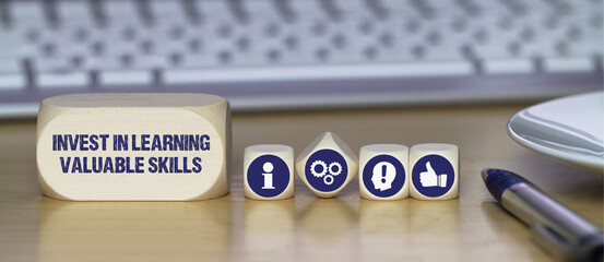 Sticker - invest in learning valuable skills