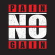 NO PAIN NO GAIN
