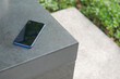 forget smartphone on a park bench, lost smart phone 