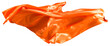 Orange cloth flutters