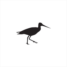 Minimalistic Bird Icon Logo Vector Illustration