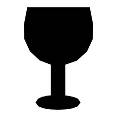 Wall Mural - Wine Glass Vector Icon