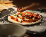 Fototapeta  - Making neapolitan Pizza