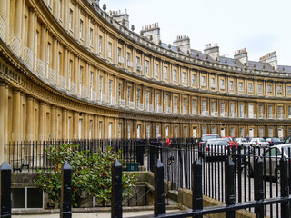 Sticker - Circus is a historic ring of large townhouses in the city of Bath, Somerset