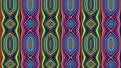 Canvas Print - abstract animation digital graphic of colorful grunge kaleidoscope motion with geometric pattern. or