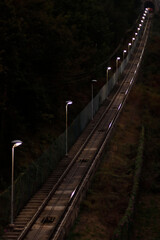 Wall Mural - railway in the night