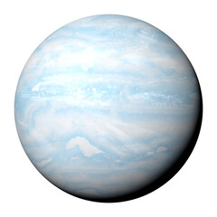 Wall Mural - uranus, the seventh planet from the sun, isolated