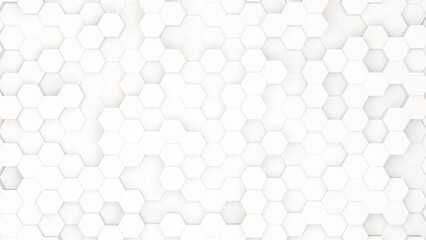 Wall Mural - Realistic abstract honeycomb background. 3d rendering.