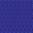 © Lesia - Simple geometric pattern with blue squares. Symmetrical pattern