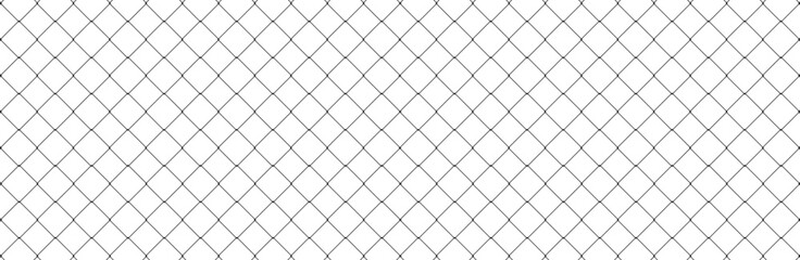 Wall Mural - Net texture pattern on white background. Net texture pattern for backdrop and wallpaper. Realistic net pattern with black squares. Geometric background, vector illustration