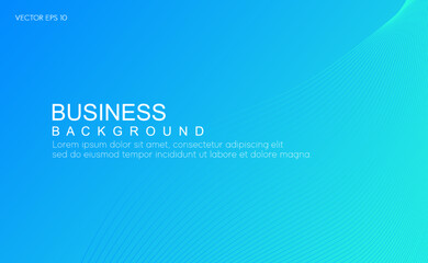 Wall Mural - Abstract blue background with lines for banner design template. Vector