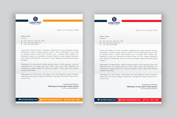 business corporate letterhead design template	