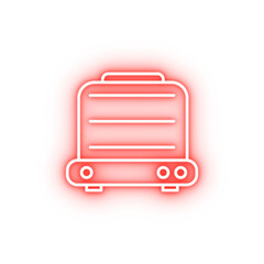 Canvas Print - toaster neon icon