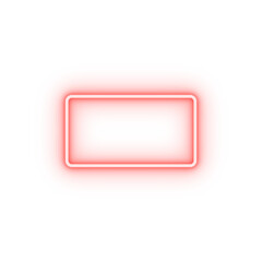 Wall Mural - rectangle neon icon