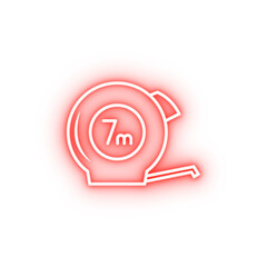 Sticker - construction roulette outline neon icon