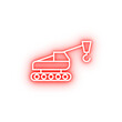 © Anar - crane tractor neon icon