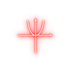 diagram in physics line neon icon