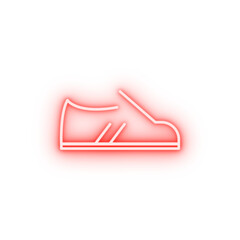 Canvas Print - footwear neon icon