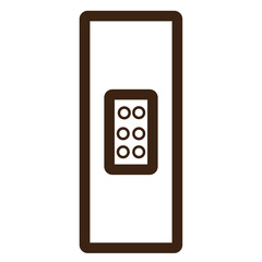 patch plaster outline icon