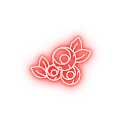 Sticker - Flower plant roses neon icon