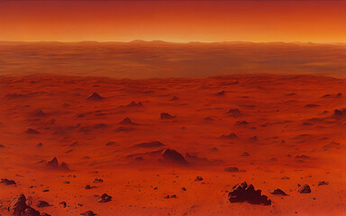 Wall Mural - landscape of the planet mars 34
