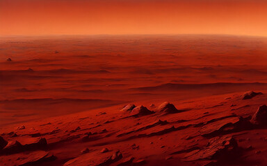 Wall Mural - landscape of the planet mars 33