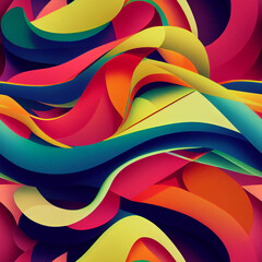 Sticker - abstract colorful background