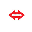 © rega kurnia putri - logistic logo design symbol arrow