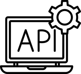 Api setting Vector icon which is suitable for commercial work and easily modify or edit it
