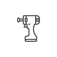 Wall Mural - Impact driver line icon