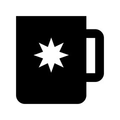 Sticker - Tea Mug Vector Icon 