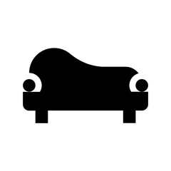 Sticker - Cleopatra Sofa Flat Vector Icon 